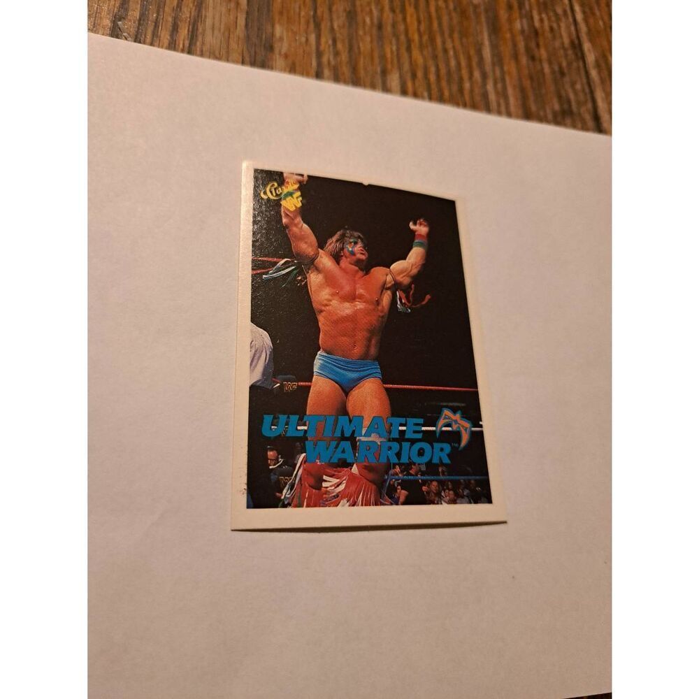 Vintage 1990 WWF Trading Card #106 Ultimate Warrior Classic Games Titan Sports